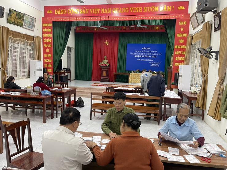 Xã Ứng Thiên sẵn sàng cho ngày hội bầu cử- Ảnh 1.