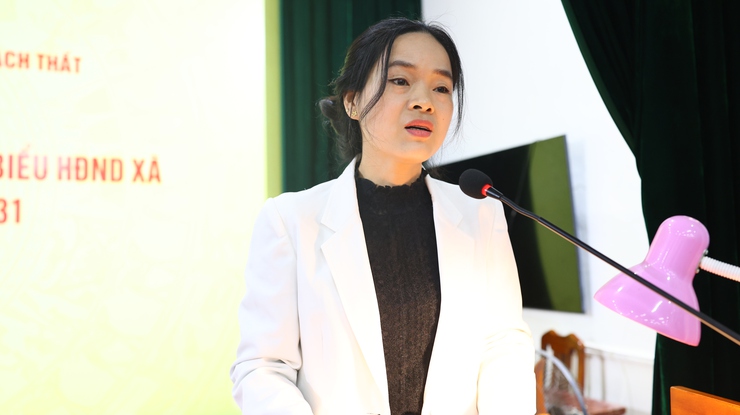 Hội nghị tiếp xúc cử tri với những người ứng cử Đại biểu HĐND xã Thạch Thất khoá II, nhiệm kỳ 2026 - 2031 tại đơn vị bầu cử số 2- Ảnh 8.