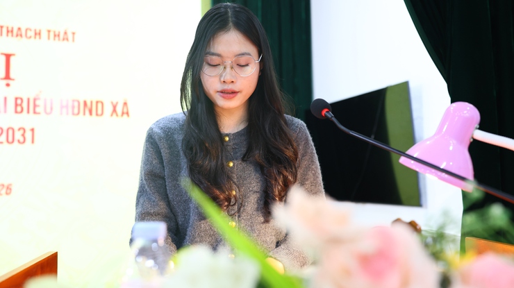 Hội nghị tiếp xúc cử tri với những người ứng cử Đại biểu HĐND xã Thạch Thất khoá II, nhiệm kỳ 2026 - 2031 tại đơn vị bầu cử số 2- Ảnh 7.