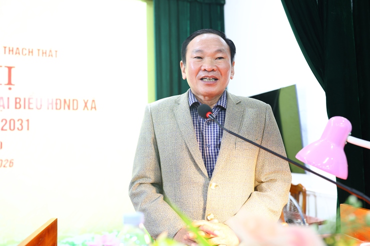 Hội nghị tiếp xúc cử tri với những người ứng cử Đại biểu HĐND xã Thạch Thất khoá II, nhiệm kỳ 2026 - 2031 tại đơn vị bầu cử số 2- Ảnh 9.