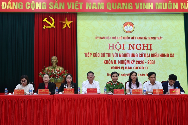Xã Thạch Thất tổ chức hội nghị tiếp xúc cử tri với người ứng cử đại biểu HĐND xã nhiệm kỳ 2026 – 2031 tại đơn vị bầu cử số 1- Ảnh 1.