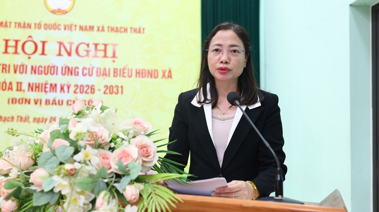 Xã Thạch Thất tổ chức hội nghị tiếp xúc cử tri với người ứng cử đại biểu HĐND xã nhiệm kỳ 2026 – 2031 tại đơn vị bầu cử số 1- Ảnh 3.