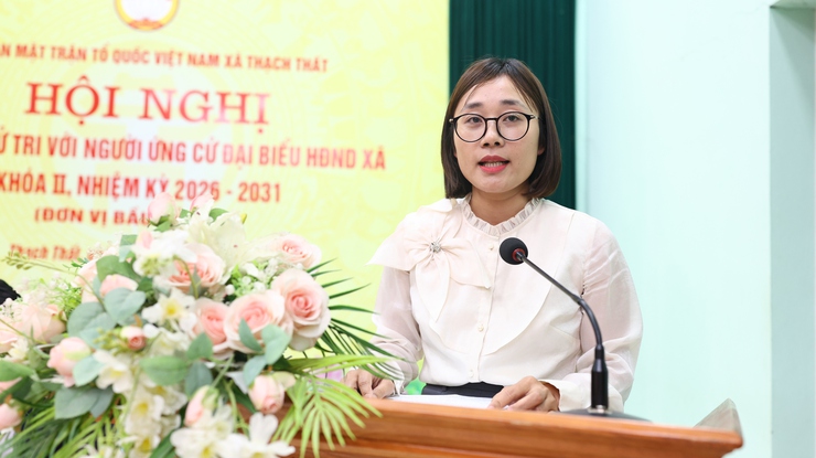 Xã Thạch Thất tổ chức hội nghị tiếp xúc cử tri với người ứng cử đại biểu HĐND xã nhiệm kỳ 2026 – 2031 tại đơn vị bầu cử số 1- Ảnh 7.