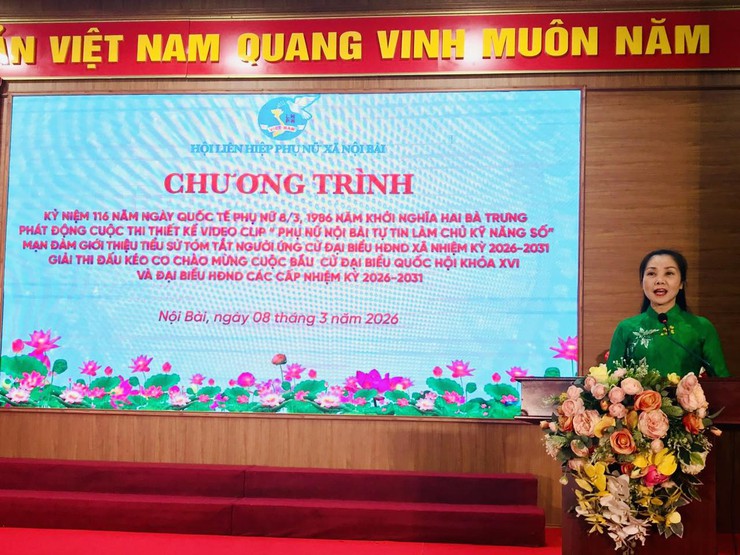 HỘI LHPN XÃ NỘI BÀI TỔ CHỨC CHƯƠNG TRÌNH KỶ NIỆM NGÀY QUỐC TẾ PHỤ NỮ 8/3- Ảnh 3.