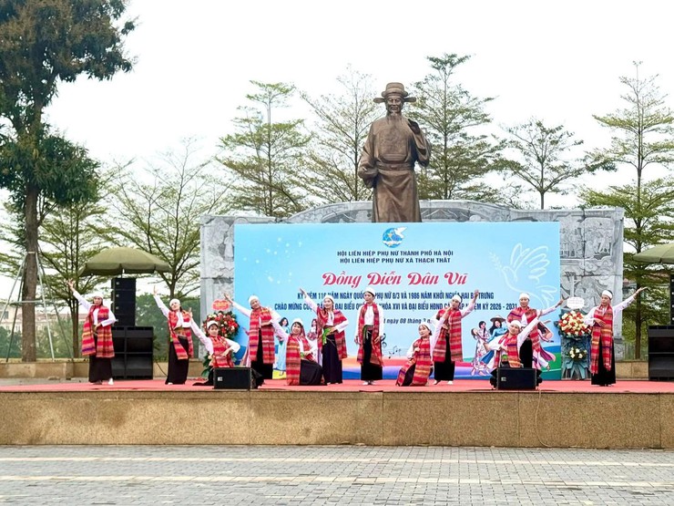 PHỤ NỮ XÃ THẠCH THẤT SÔI NỔI KỶ NIỆM 116 NĂM NGÀY QUỐC TẾ PHỤ NỮ 8/3- Ảnh 6.