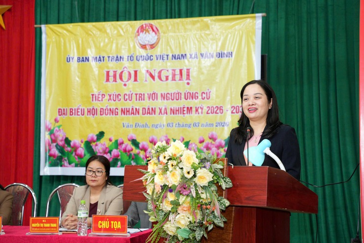 Vân Đình hoàn thành tiếp xúc cử tri với 42 ứng cử viên đại biểu HĐND xã Vân Đình khóa II, nhiệm kỳ 2026–2031- Ảnh 1.