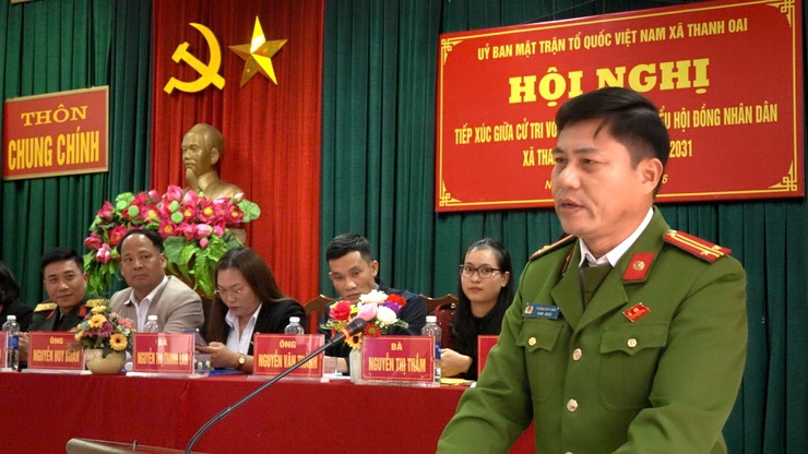 TIẾP XÚC CỬ TRI – VẬN ĐỘNG BẦU CỬ ĐẠI BIỂU HĐND XÃ THANH OAI KHOÁ II, NHIỆM KỲ 2026 - 2031 TẠI ĐƠN VỊ BẦU CỬ SỐ 05 - THÔN CHUNG CHÍNH- Ảnh 9.