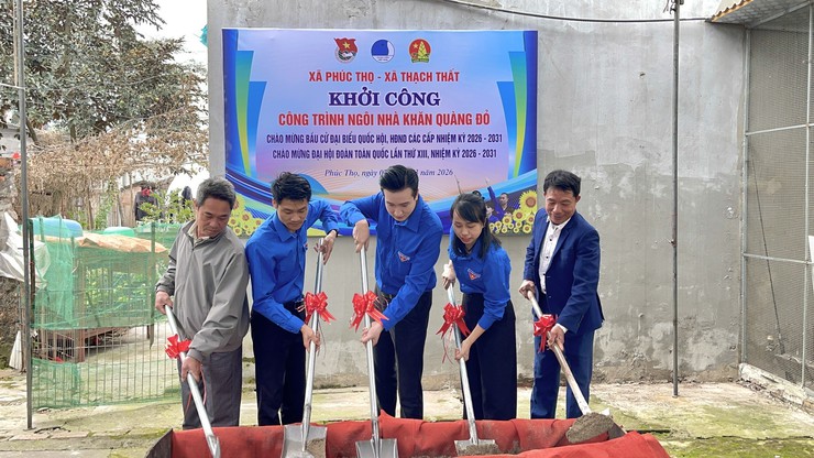 Đoàn xã Phúc Thọ khởi công xây dựng "Ngôi nhà Khăn quàng đỏ" cho học sinh có hoàn cảnh khó khăn- Ảnh 9.