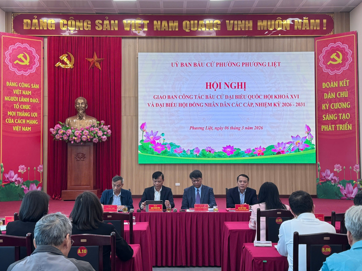 Hội nghị giao ban công tác bầu cử - Ảnh 1.