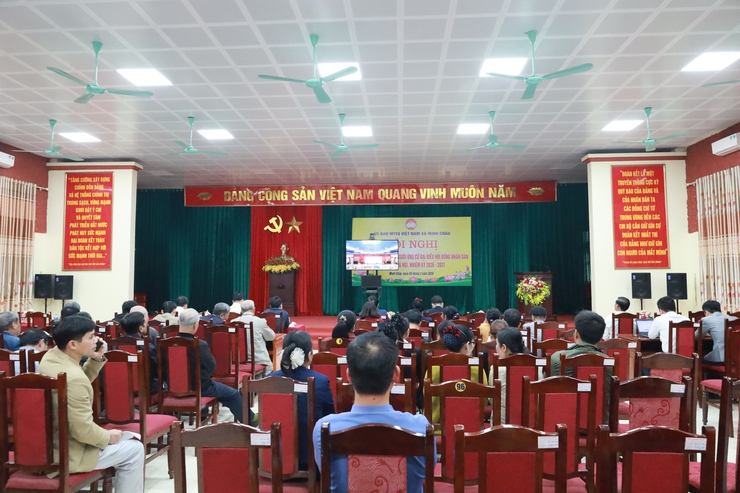 Xã Minh Châu tham dự hội nghị tiếp xúc cử tri vận động bầu cử tại đơn vị số 15 - HĐND TP Hà Nội- Ảnh 5.