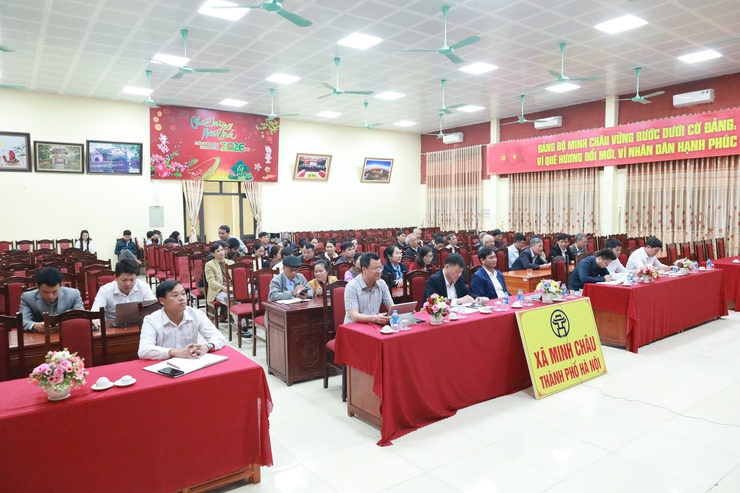 Xã Minh Châu tham dự hội nghị tiếp xúc cử tri vận động bầu cử tại đơn vị số 15 - HĐND TP Hà Nội- Ảnh 4.