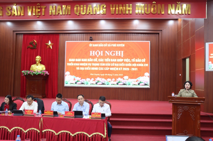 Hội nghị giao ban triển khai một số nhiệm vụ trọng tâm công tác bầu cử Đại biểu Quốc hội khóa XVI và Đại biểu HĐND các cấp nhiệm kỳ 2026 – 2031- Ảnh 2.