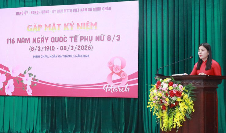"Minh Châu gặp mặt, tôn vinh nữ cán bộ nhân kỷ niệm Ngày Quốc tế Phụ nữ 8/3"- Ảnh 1.