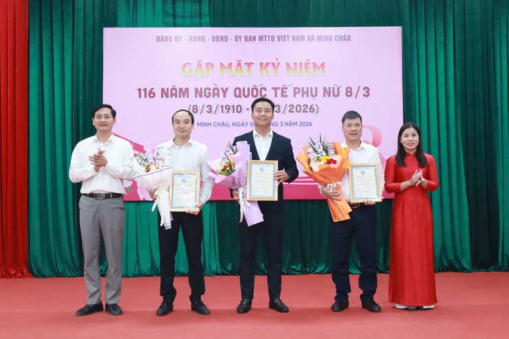 "Minh Châu gặp mặt, tôn vinh nữ cán bộ nhân kỷ niệm Ngày Quốc tế Phụ nữ 8/3"- Ảnh 4.