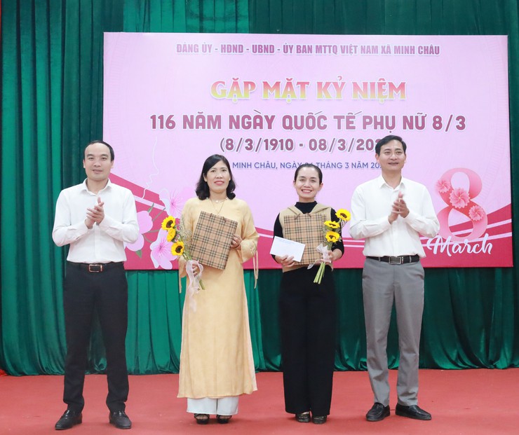 "Minh Châu gặp mặt, tôn vinh nữ cán bộ nhân kỷ niệm Ngày Quốc tế Phụ nữ 8/3"- Ảnh 8.