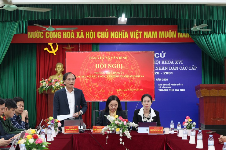 Thường trực Đảng ủy xã Vân Đình làm việc với các thôn Vân Đình, Thanh Ấm, Ngọ Xá- Ảnh 3.