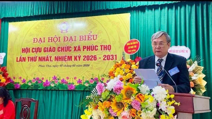 Đại hội đại biểu Hội Cựu giáo chức xã Phúc Thọ lần thứ I, nhiệm kỳ 2026-2031 thành công tốt đẹp- Ảnh 3.