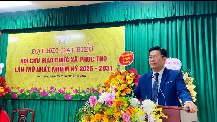 Đại hội đại biểu Hội Cựu giáo chức xã Phúc Thọ lần thứ I, nhiệm kỳ 2026-2031 thành công tốt đẹp- Ảnh 1.