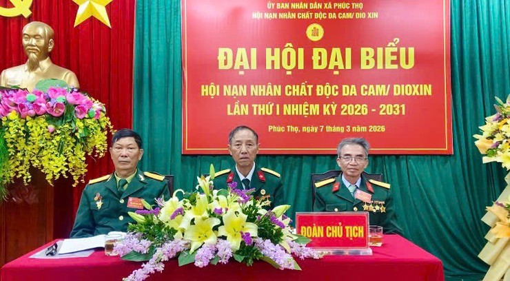 Ông Đỗ Văn Tân được tín nhiệm bầu làm Chủ tịch Hội Nạn nhân chất độc da cam/Dioxin xã Phúc Thọ tại Đại hội lần thứ Nhất nhiệm kỳ 2026-2031- Ảnh 1.