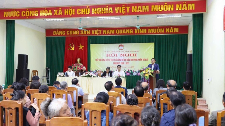 ỨNG CỬ VIÊN ĐẠI BIỂU HĐND XÃ QUANG MINH NHIỆM KỲ 2026 – 2031 TIẾP XÚC CỬ TRI CHI ĐÔNG 5, CHI ĐÔNG 8 - Ảnh 1.