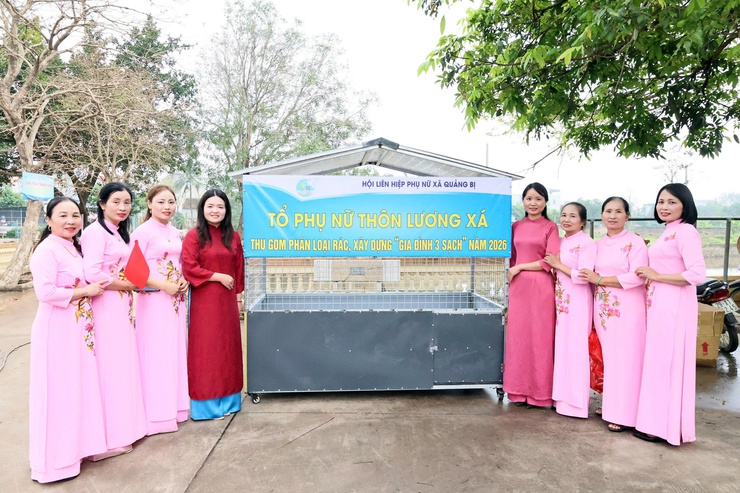 Chi hội phụ nữ thôn Lương Xá kỷ niệm 116 năm Ngày quốc tế phụ nữ 8/3; ra mắt mô hình “Trạm rác văn minh”- Ảnh 7.