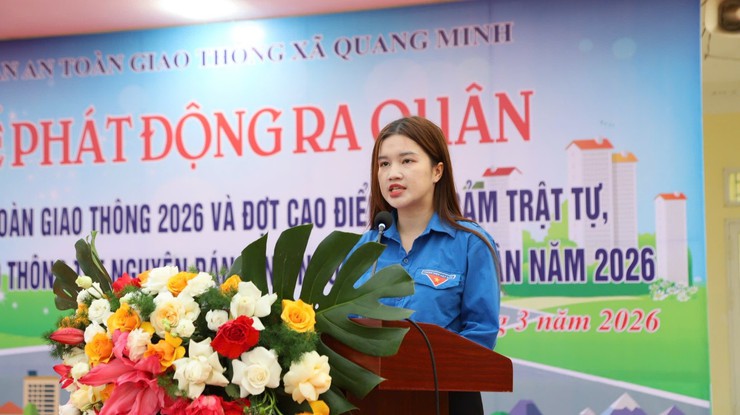 Xã Quang Minh ra quân hưởng ứng Năm An toàn giao thông 2026- Ảnh 3.