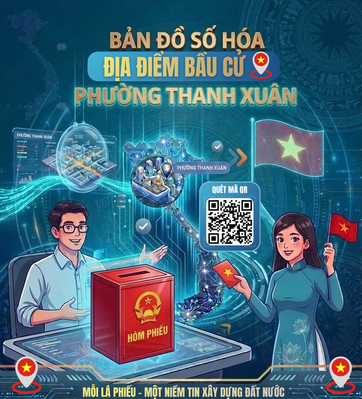 Hiện đại hóa công tác bầu cử: Trải nghiệm "Bản đồ số hóa" tại phường Thanh Xuân- Ảnh 1.