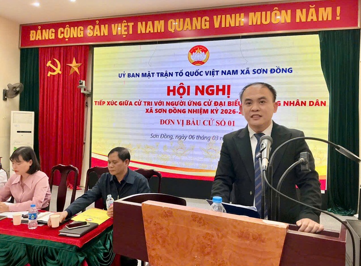 Các ứng cử viên tại đơn vị bầu cử số 01, 03, 07 tiếp xúc cử tri và vận động bầu cử đại biểu HĐND xã Sơn Đồng nhiệm kỳ 2026 – 2031- Ảnh 3.