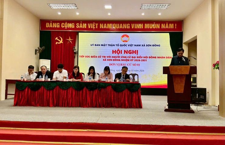 Các ứng cử viên tại đơn vị bầu cử số 01, 03, 07 tiếp xúc cử tri và vận động bầu cử đại biểu HĐND xã Sơn Đồng nhiệm kỳ 2026 – 2031- Ảnh 10.