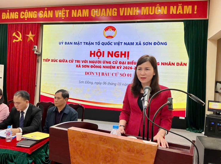 Các ứng cử viên tại đơn vị bầu cử số 01, 03, 07 tiếp xúc cử tri và vận động bầu cử đại biểu HĐND xã Sơn Đồng nhiệm kỳ 2026 – 2031- Ảnh 6.