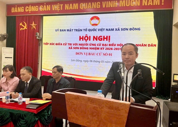 Các ứng cử viên tại đơn vị bầu cử số 01, 03, 07 tiếp xúc cử tri và vận động bầu cử đại biểu HĐND xã Sơn Đồng nhiệm kỳ 2026 – 2031- Ảnh 8.