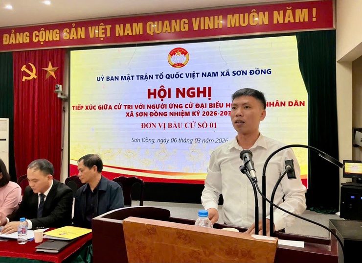 Các ứng cử viên tại đơn vị bầu cử số 01, 03, 07 tiếp xúc cử tri và vận động bầu cử đại biểu HĐND xã Sơn Đồng nhiệm kỳ 2026 – 2031- Ảnh 9.