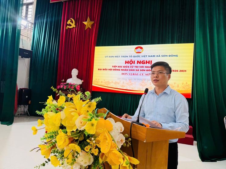 Các ứng cử viên tại đơn vị bầu cử số 01, 03, 07 tiếp xúc cử tri và vận động bầu cử đại biểu HĐND xã Sơn Đồng nhiệm kỳ 2026 – 2031- Ảnh 12.