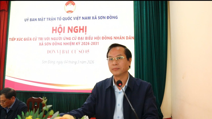 Ứng cử viên đơn vị bầu cử số 5 tiếp xúc cử tri và vận động bầu cử đại biểu HĐND xã Sơn Đồng nhiệm kỳ 2026 – 2031- Ảnh 4.