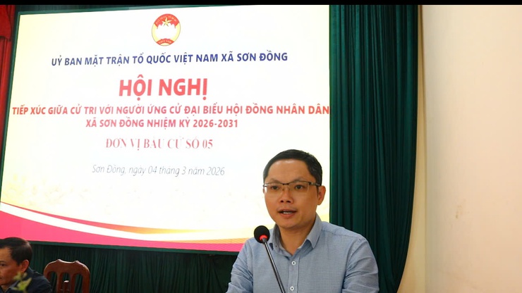 Ứng cử viên đơn vị bầu cử số 5 tiếp xúc cử tri và vận động bầu cử đại biểu HĐND xã Sơn Đồng nhiệm kỳ 2026 – 2031- Ảnh 5.