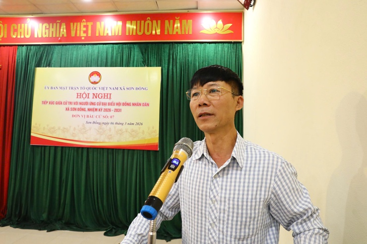 Các ứng cử viên tại đơn vị bầu cử số 01, 03, 07 tiếp xúc cử tri và vận động bầu cử đại biểu HĐND xã Sơn Đồng nhiệm kỳ 2026 – 2031- Ảnh 19.