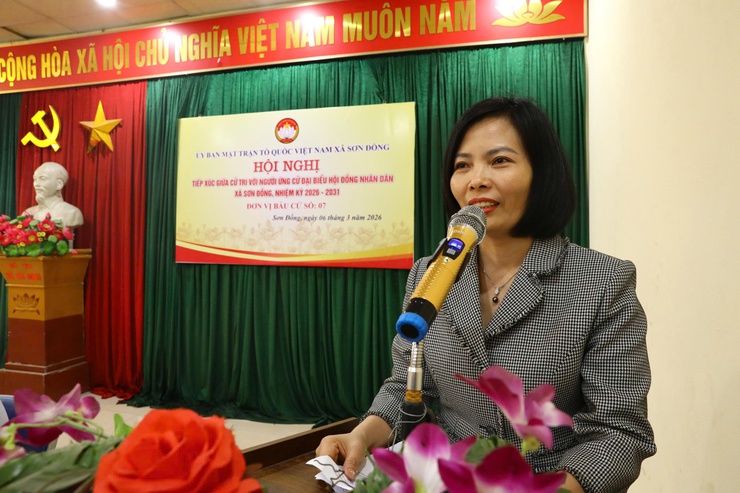 Các ứng cử viên tại đơn vị bầu cử số 01, 03, 07 tiếp xúc cử tri và vận động bầu cử đại biểu HĐND xã Sơn Đồng nhiệm kỳ 2026 – 2031- Ảnh 20.