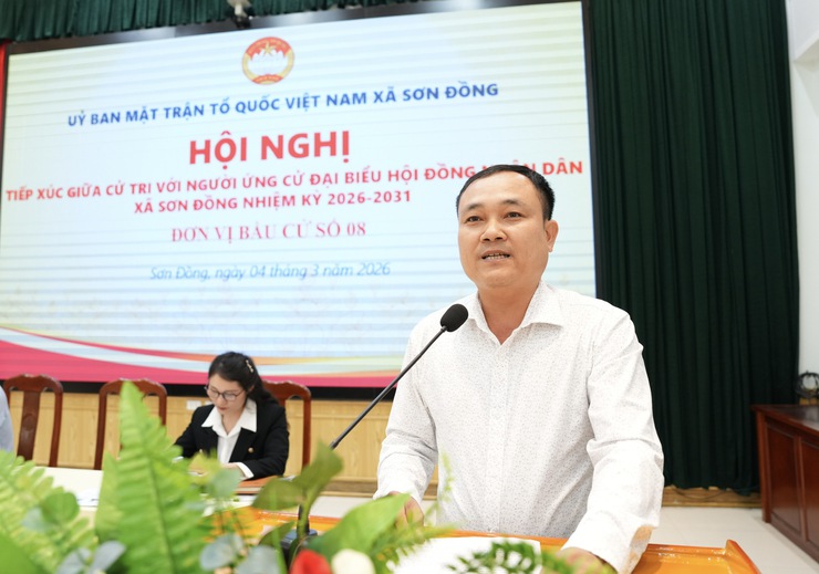 Ứng cử viên đơn vị bầu cử số 08 tiếp xúc cử tri và vận động bầu cử đại biểu HĐND xã Sơn Đồng nhiệm kỳ 2026 – 2031- Ảnh 10.