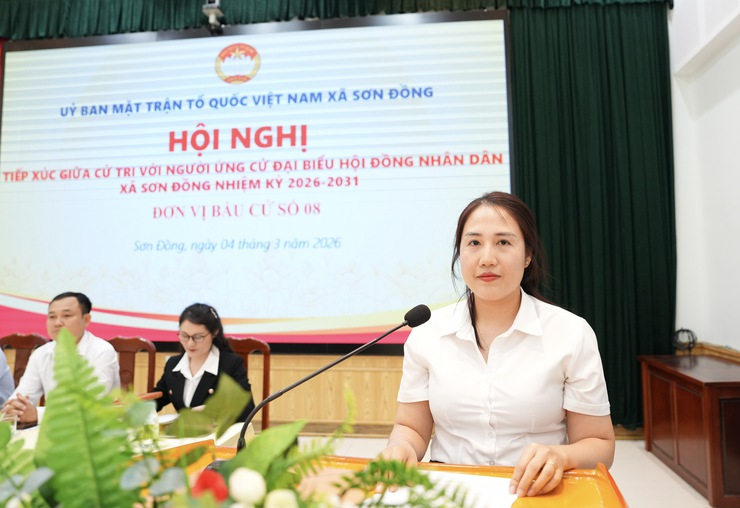 Ứng cử viên đơn vị bầu cử số 08 tiếp xúc cử tri và vận động bầu cử đại biểu HĐND xã Sơn Đồng nhiệm kỳ 2026 – 2031- Ảnh 7.