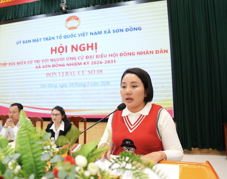 Ứng cử viên đơn vị bầu cử số 08 tiếp xúc cử tri và vận động bầu cử đại biểu HĐND xã Sơn Đồng nhiệm kỳ 2026 – 2031- Ảnh 9.