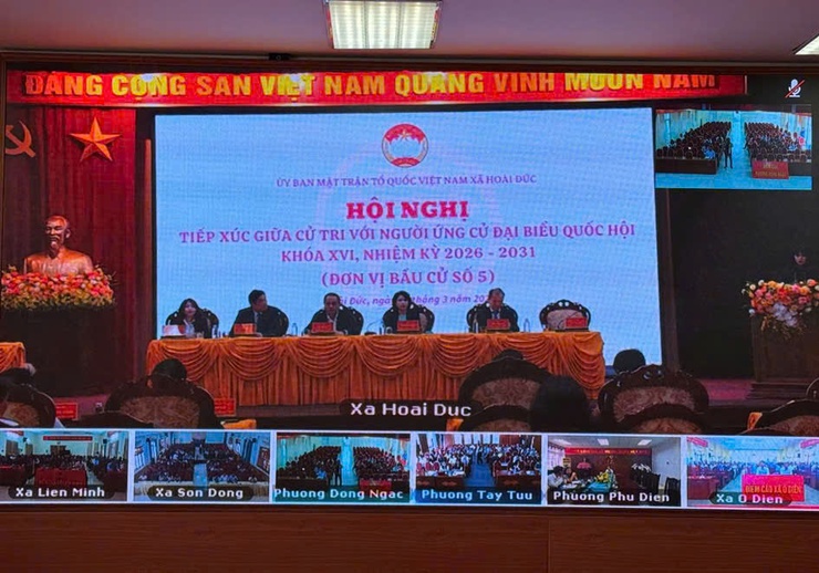 Đông Ngạc tổ chức hội nghị tiếp xúc giữa cử tri với ứng cử viên đại biểu Quốc hội khóa XVI- Ảnh 1.