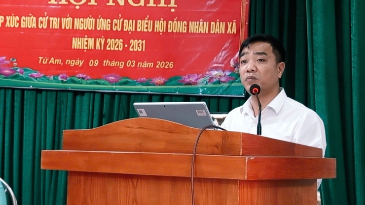 Các ứng cử viên đại biểu HĐND xã Tam Hưng tiếp xúc cử tri thôn Từ Am- Ảnh 3.