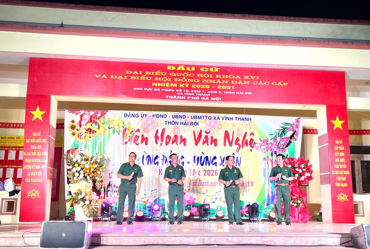 Thôn Hải Bối tổ chức Liên hoan văn nghệ mừng Đảng – mừng Xuân năm 2026- Ảnh 4.