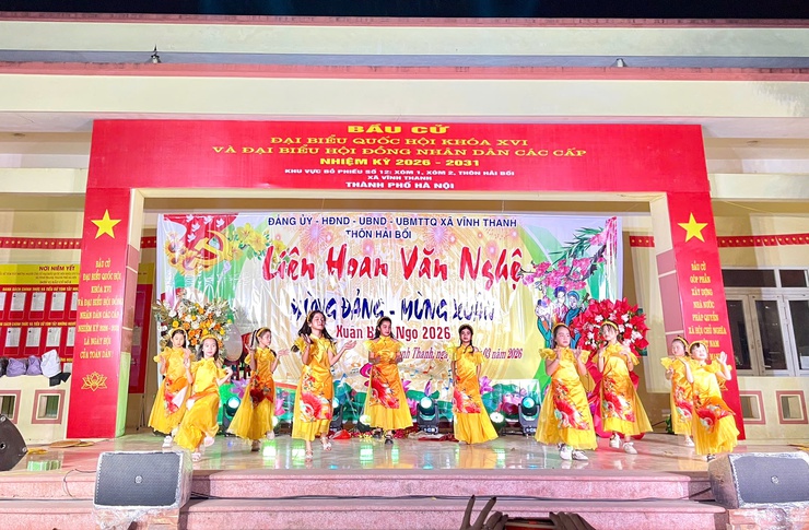 Thôn Hải Bối tổ chức Liên hoan văn nghệ mừng Đảng – mừng Xuân năm 2026- Ảnh 5.
