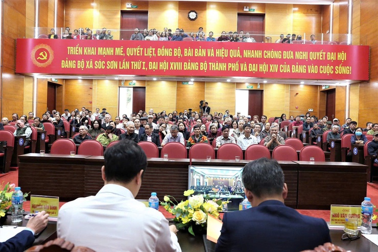 CÁC ỨNG CỬ VIÊN ĐẠI BIỂU HĐND XÃ SÓC SƠN NHIỆM KỲ 2026 – 2031 TIẾP XÚC CỬ TRI TẠI ĐƠN VỊ BẦU CỬ SỐ 1- Ảnh 5.