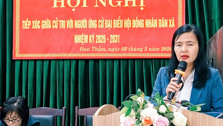 Cử tri thôn Đan Thầm tiếp xúc ứng cử viên đại biểu HĐND xã Tam Hưng- Ảnh 2.