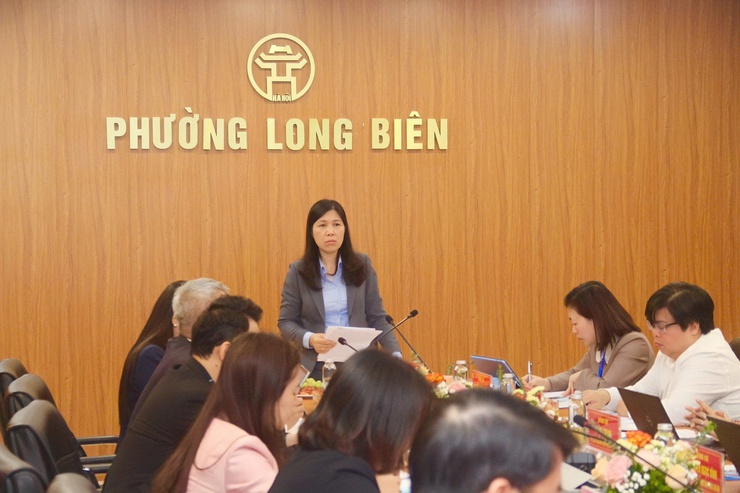 Phường Long Biên tiếp Đoàn giám sát của Ủy ban MTTQ Việt Nam Thành phố Hà Nội về công tác bầu cử- Ảnh 6.