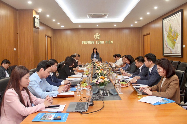 Phường Long Biên tiếp Đoàn giám sát của Ủy ban MTTQ Việt Nam Thành phố Hà Nội về công tác bầu cử- Ảnh 1.