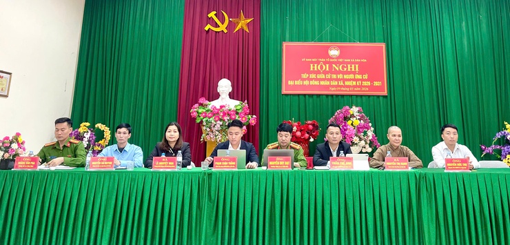 CÁC ỨNG CỬ VIÊN ĐƠN VỊ BẦU CỬ SỐ 02 TIẾP XÚC CỬ TRI THÔN THỊ NGUYÊN- Ảnh 1.