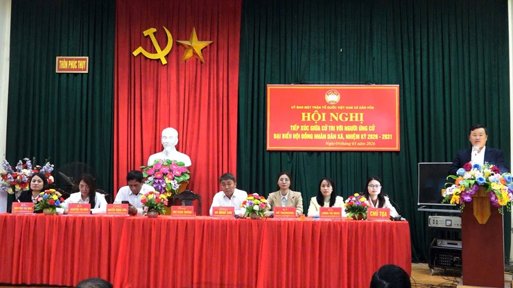  CÁC ỨNG CỬ VIÊN ĐƠN VỊ BẦU CỬ SỐ 5 TIẾP XÚC CỬ TRI THÔN PHÚC THỤY - Ảnh 12.